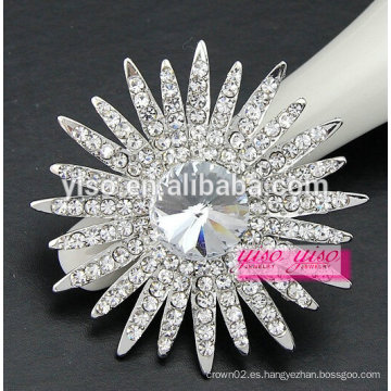 Broche a granel rhinestone de flores para la boda de la serie